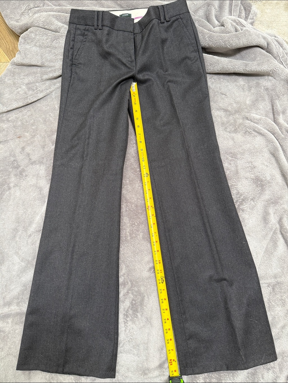 Tailored Dress Pants in Charcoal Gray